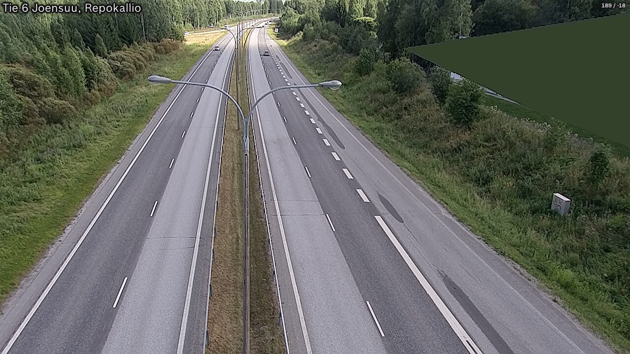Kelikamerat Kuva Tie 6 Joensuu, Repokallio, Joensuu, Pohjois-Karjala