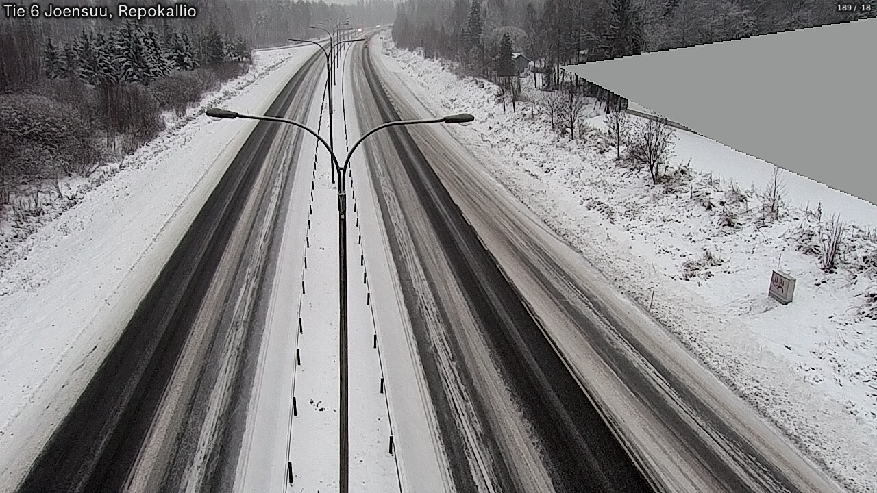 Weather Camera Image Väg 6 Joensuu, Repokallio, Joensuu, Pohjois-Karjala