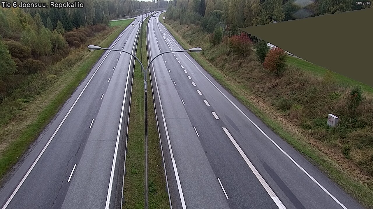 Kelikamerat Kuva Tie 6 Joensuu, Repokallio, Joensuu, Pohjois-Karjala