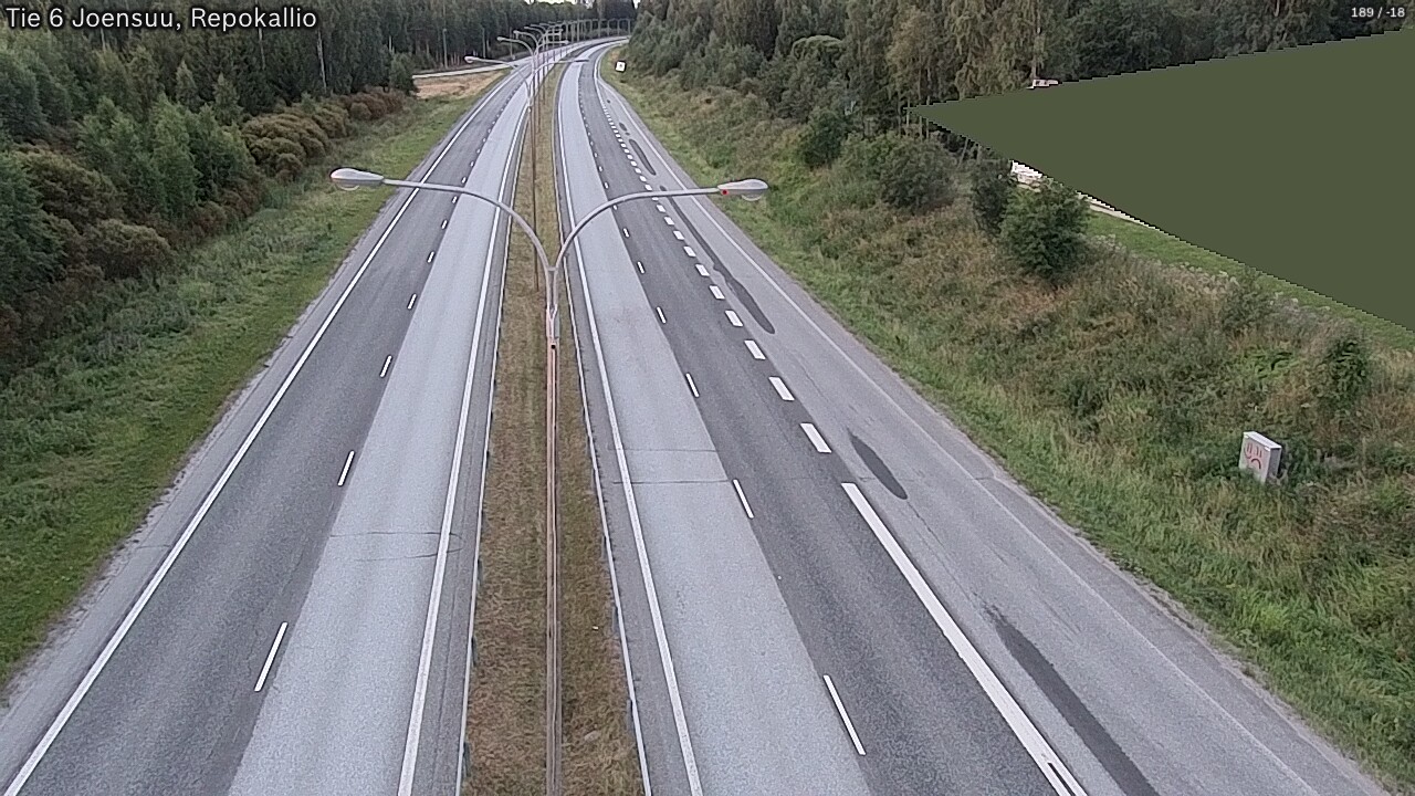 Kelikamerat Kuva Tie 6 Joensuu, Repokallio, Joensuu, Pohjois-Karjala