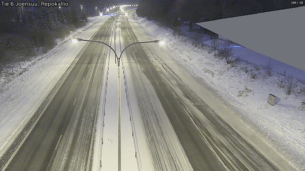 Weather Camera Image Väg 6 Joensuu, Repokallio, Joensuu, Pohjois-Karjala
