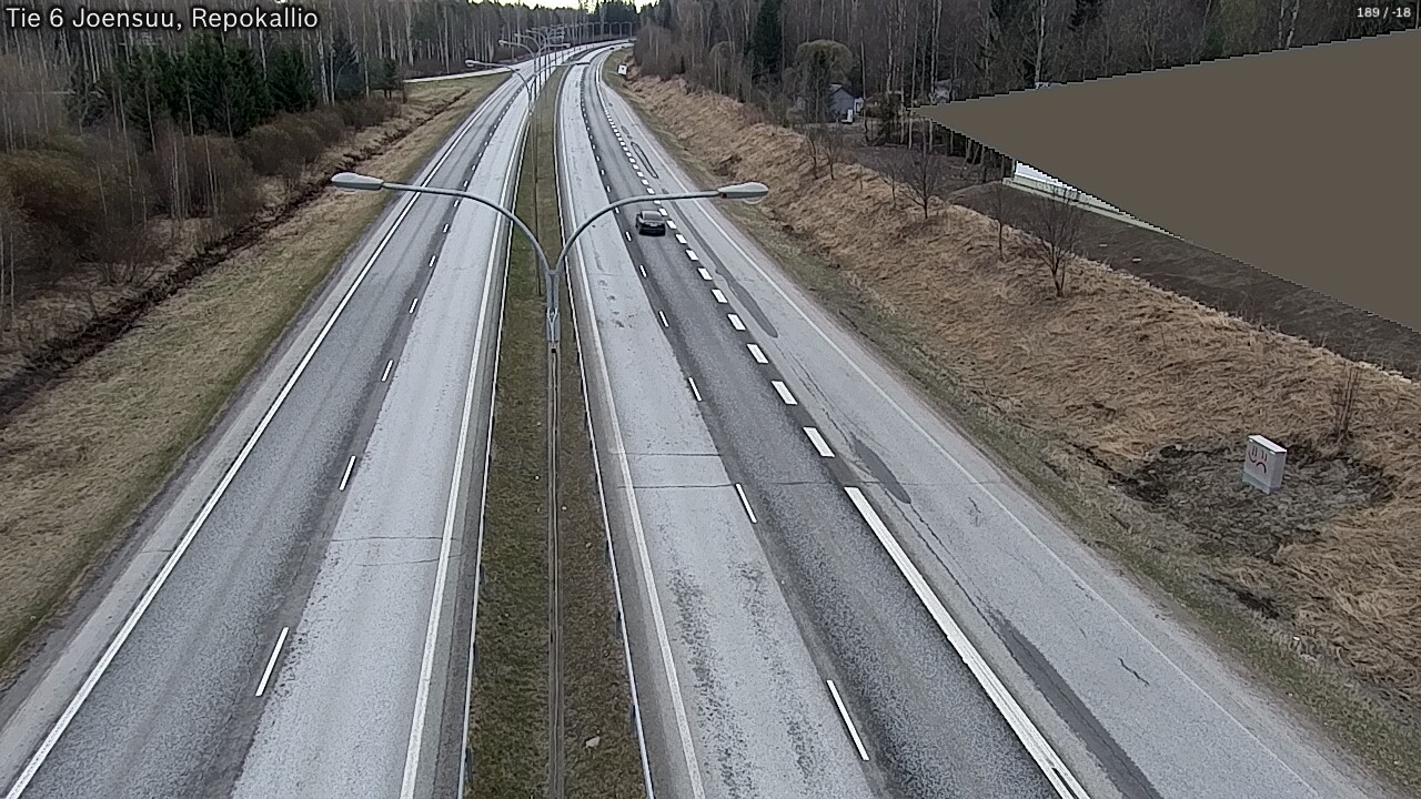 Weather Camera Image Väg 6 Joensuu, Repokallio, Joensuu, Pohjois-Karjala