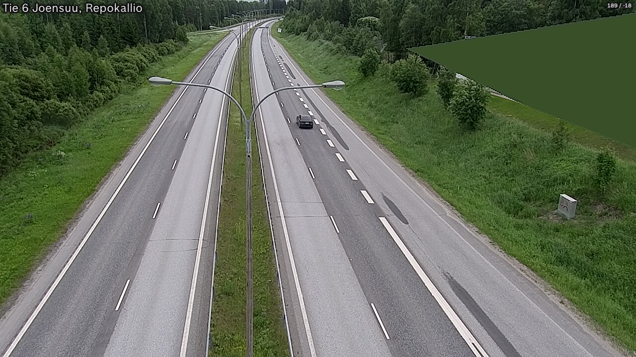 Kelikamerat Kuva Tie 6 Joensuu, Repokallio, Joensuu, Pohjois-Karjala