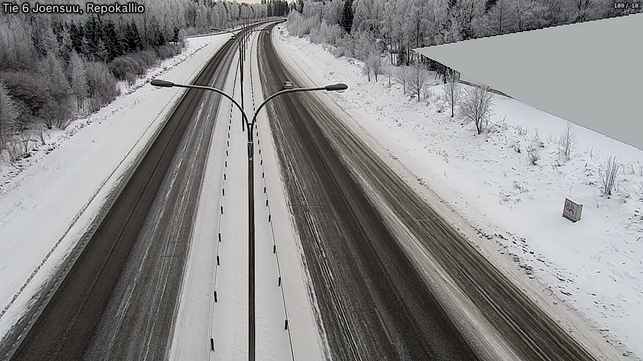 Weather Camera Image Väg 6 Joensuu, Repokallio, Joensuu, Pohjois-Karjala