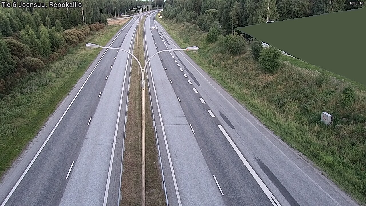 Kelikamerat Kuva Tie 6 Joensuu, Repokallio, Joensuu, Pohjois-Karjala