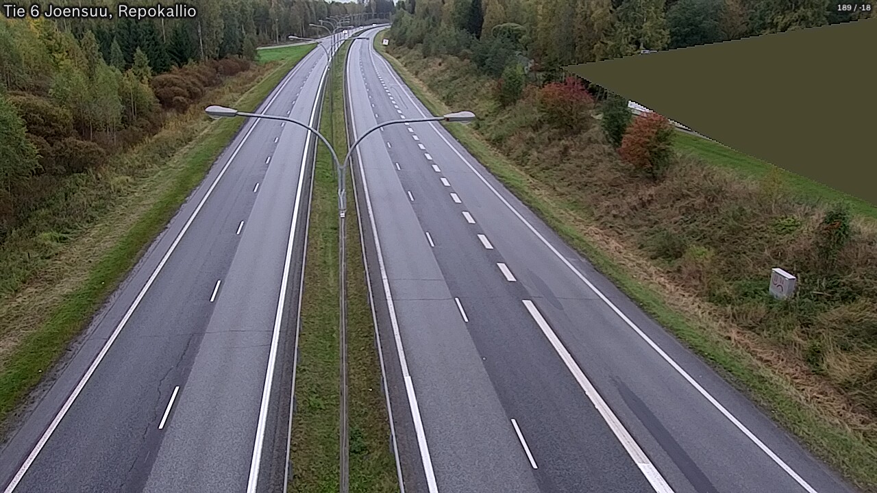 Kelikamerat Kuva Tie 6 Joensuu, Repokallio, Joensuu, Pohjois-Karjala