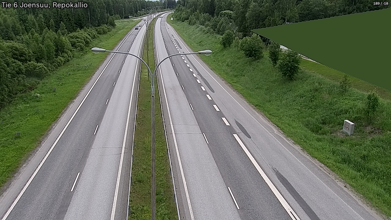 Kelikamerat Kuva Tie 6 Joensuu, Repokallio, Joensuu, Pohjois-Karjala