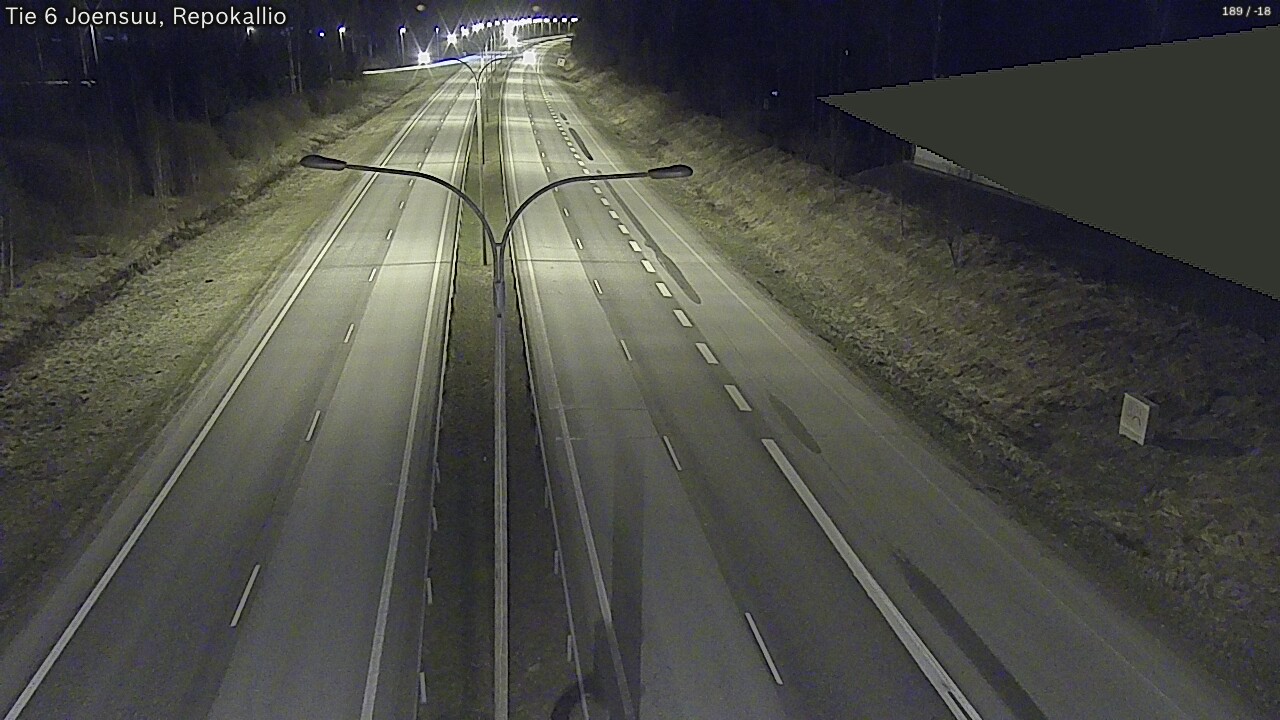Weather Camera Image Väg 6 Joensuu, Repokallio, Joensuu, Pohjois-Karjala