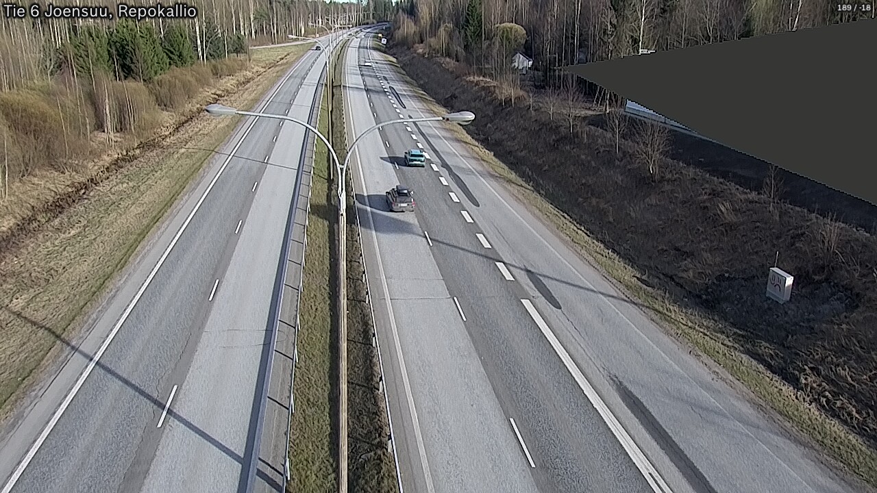 Weather Camera Image Väg 6 Joensuu, Repokallio, Joensuu, Pohjois-Karjala