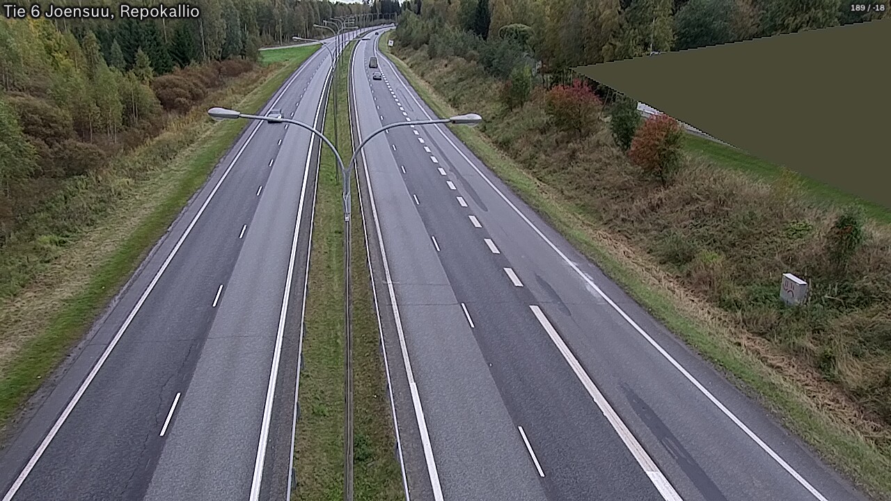 Kelikamerat Kuva Tie 6 Joensuu, Repokallio, Joensuu, Pohjois-Karjala