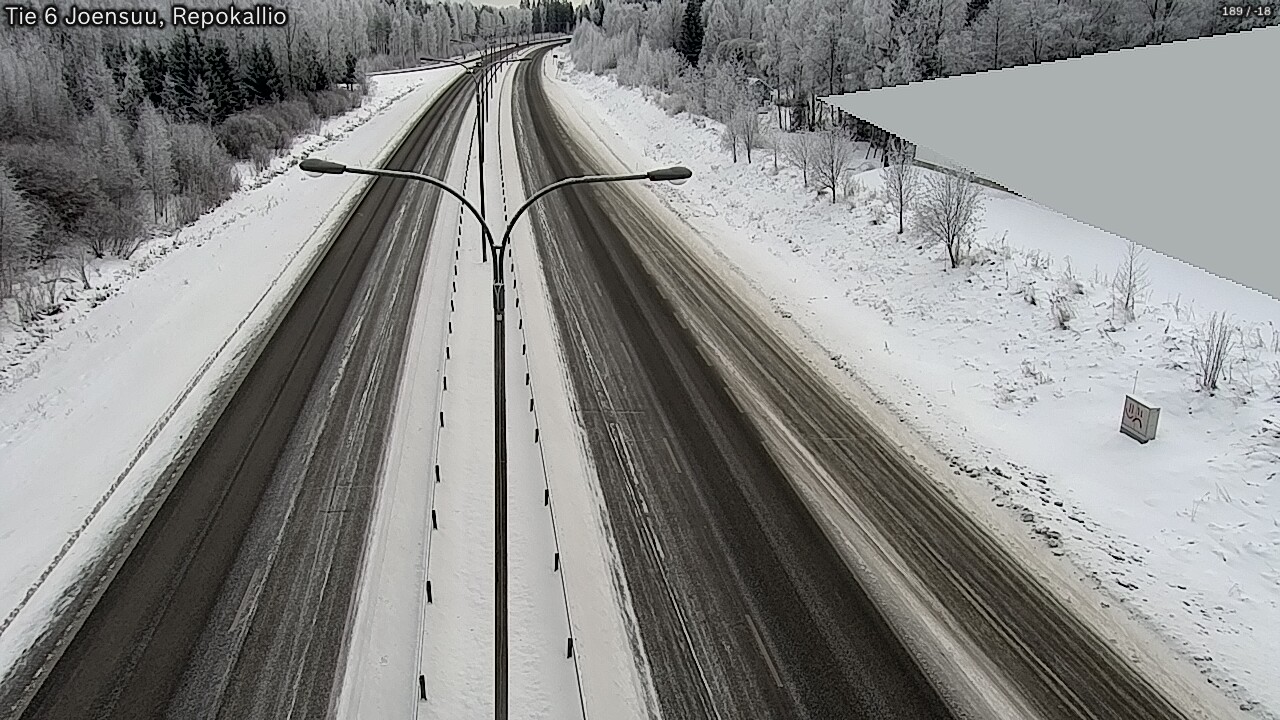 Weather Camera Image Väg 6 Joensuu, Repokallio, Joensuu, Pohjois-Karjala