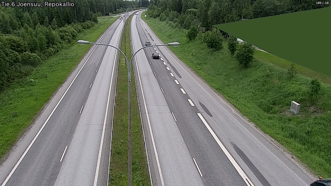 Kelikamerat Kuva Tie 6 Joensuu, Repokallio, Joensuu, Pohjois-Karjala