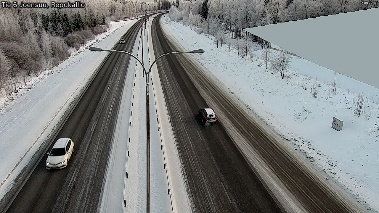 Weather Camera Image Road 6 Joensuu, Repokallio, Joensuu, Pohjois-Karjala