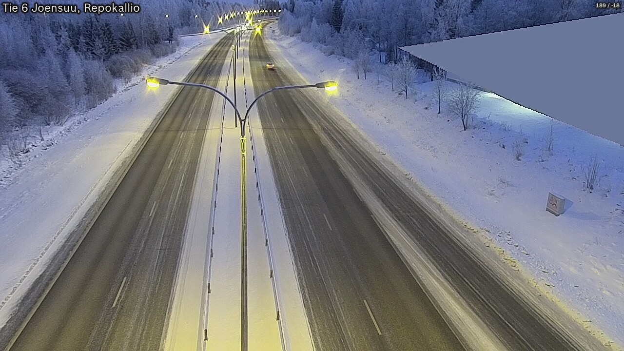 Weather Camera Image Road 6 Joensuu, Repokallio, Joensuu, Pohjois-Karjala