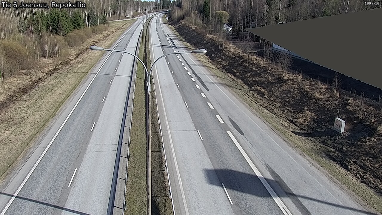 Weather Camera Image Väg 6 Joensuu, Repokallio, Joensuu, Pohjois-Karjala