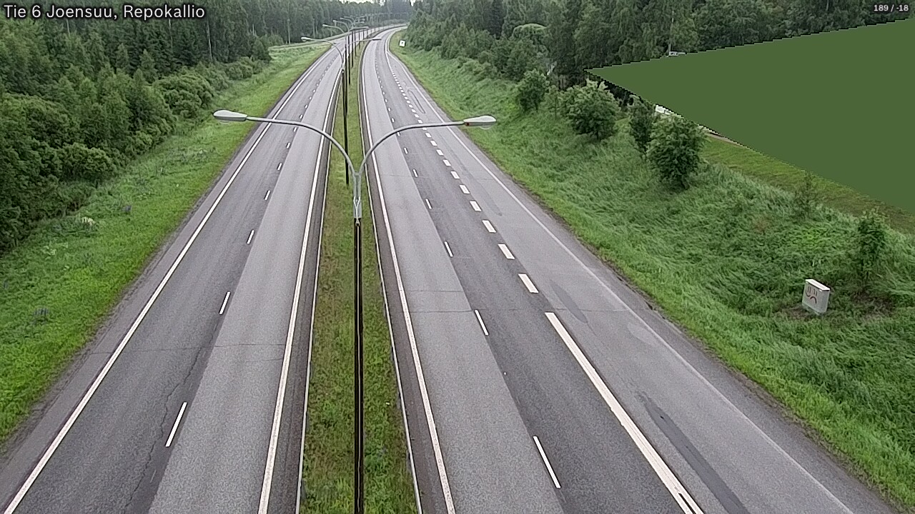 Kelikamerat Kuva Tie 6 Joensuu, Repokallio, Joensuu, Pohjois-Karjala