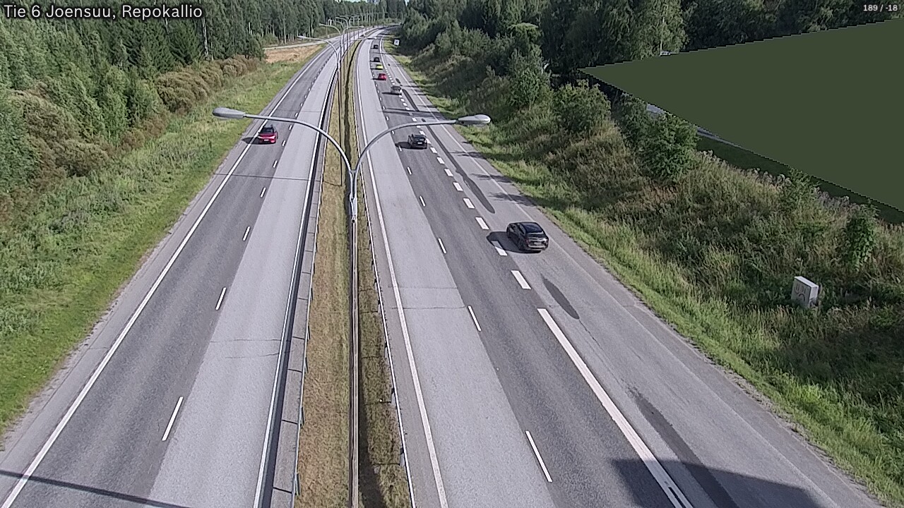 Kelikamerat Kuva Tie 6 Joensuu, Repokallio, Joensuu, Pohjois-Karjala