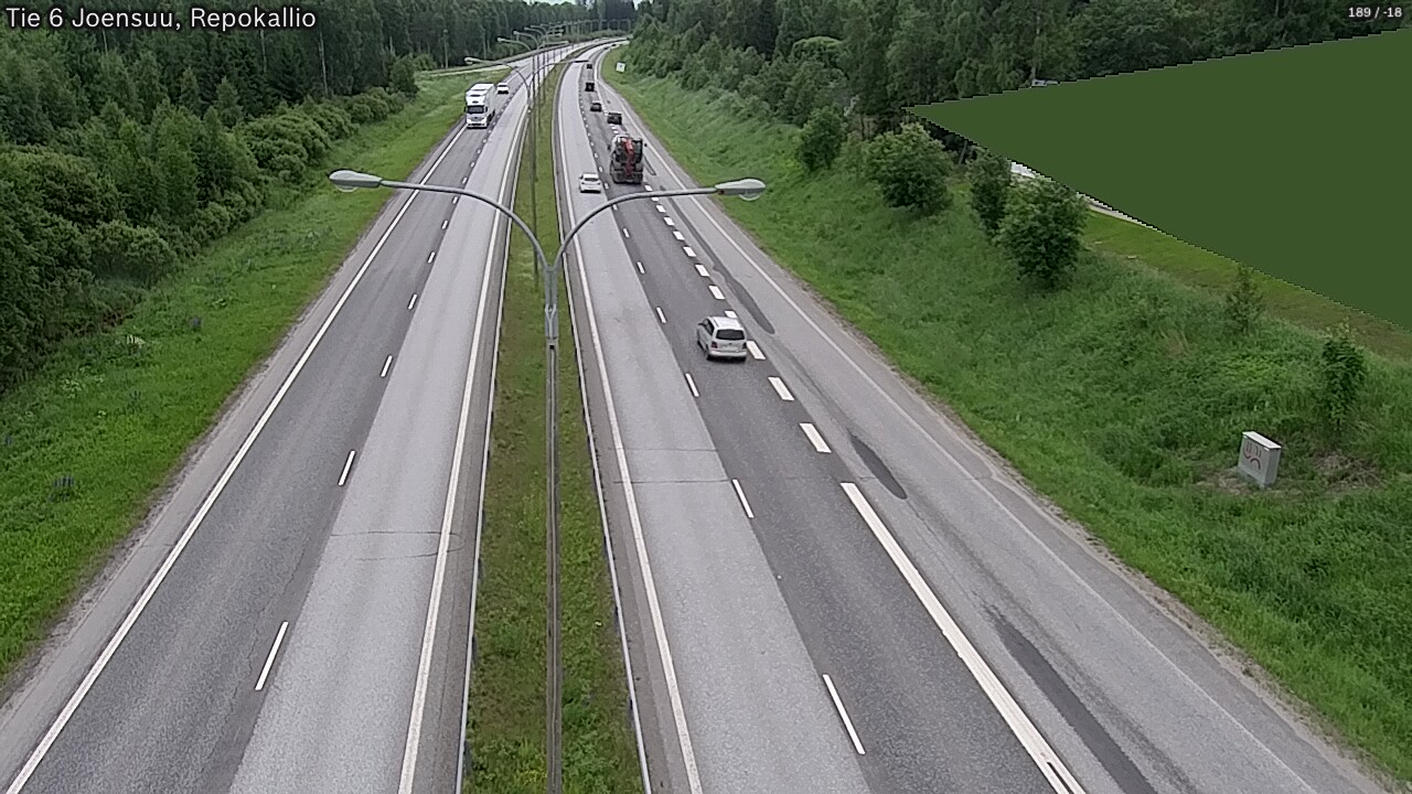 Kelikamerat Kuva Tie 6 Joensuu, Repokallio, Joensuu, Pohjois-Karjala