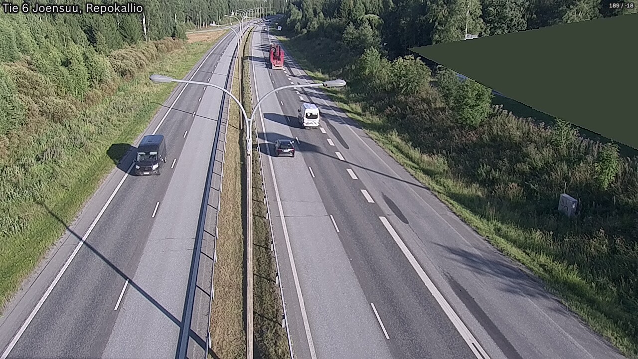 Kelikamerat Kuva Tie 6 Joensuu, Repokallio, Joensuu, Pohjois-Karjala
