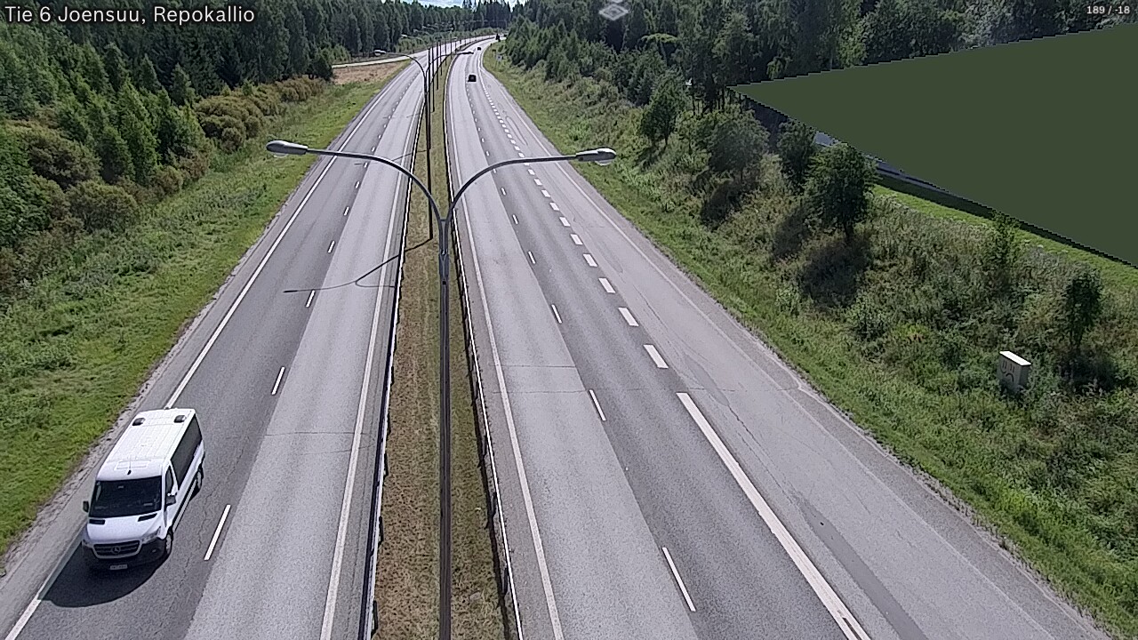 Kelikamerat Kuva Tie 6 Joensuu, Repokallio, Joensuu, Pohjois-Karjala