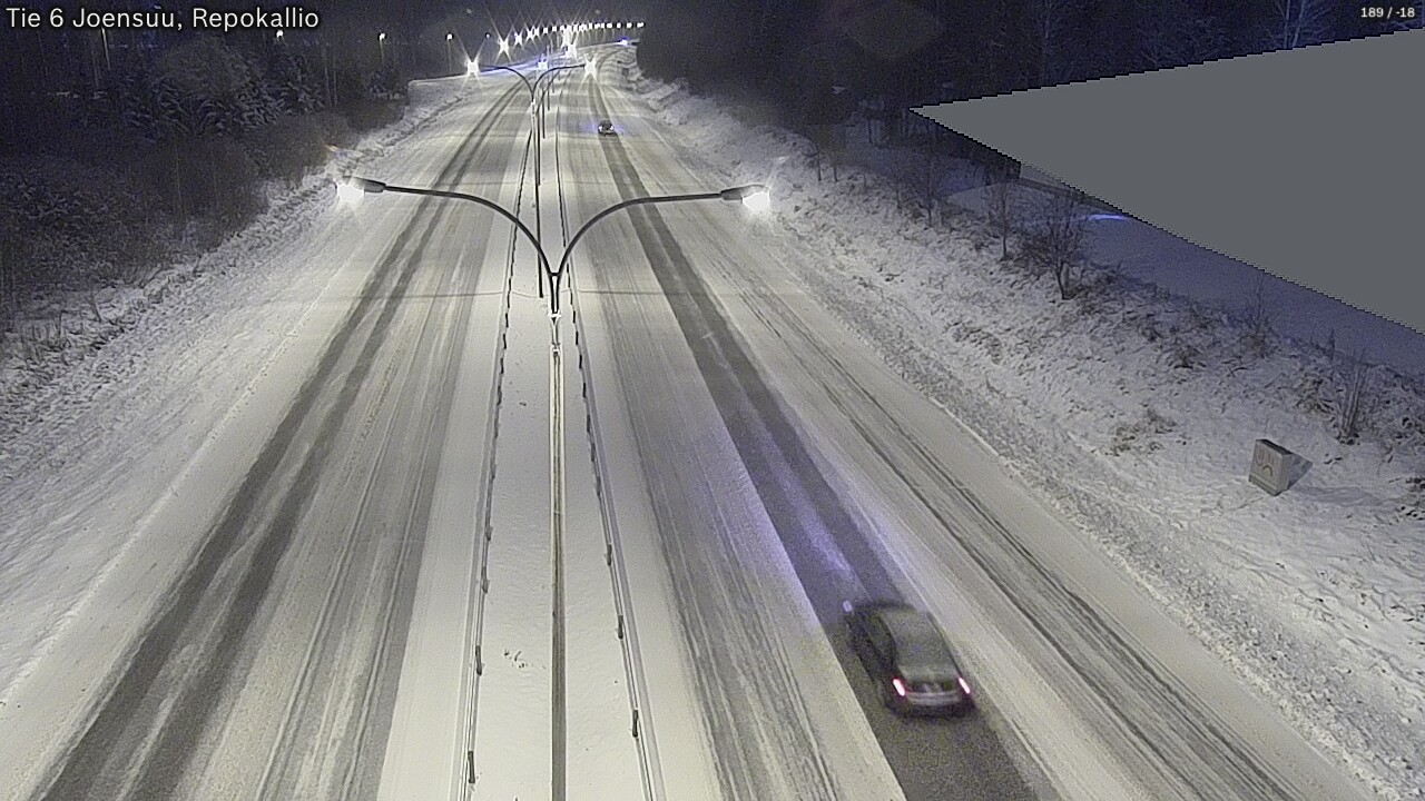 Weather Camera Image Väg 6 Joensuu, Repokallio, Joensuu, Pohjois-Karjala