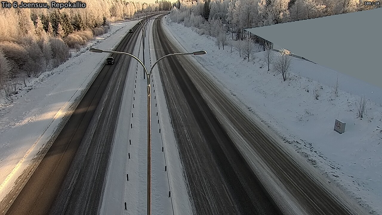 Weather Camera Image Väg 6 Joensuu, Repokallio, Joensuu, Pohjois-Karjala