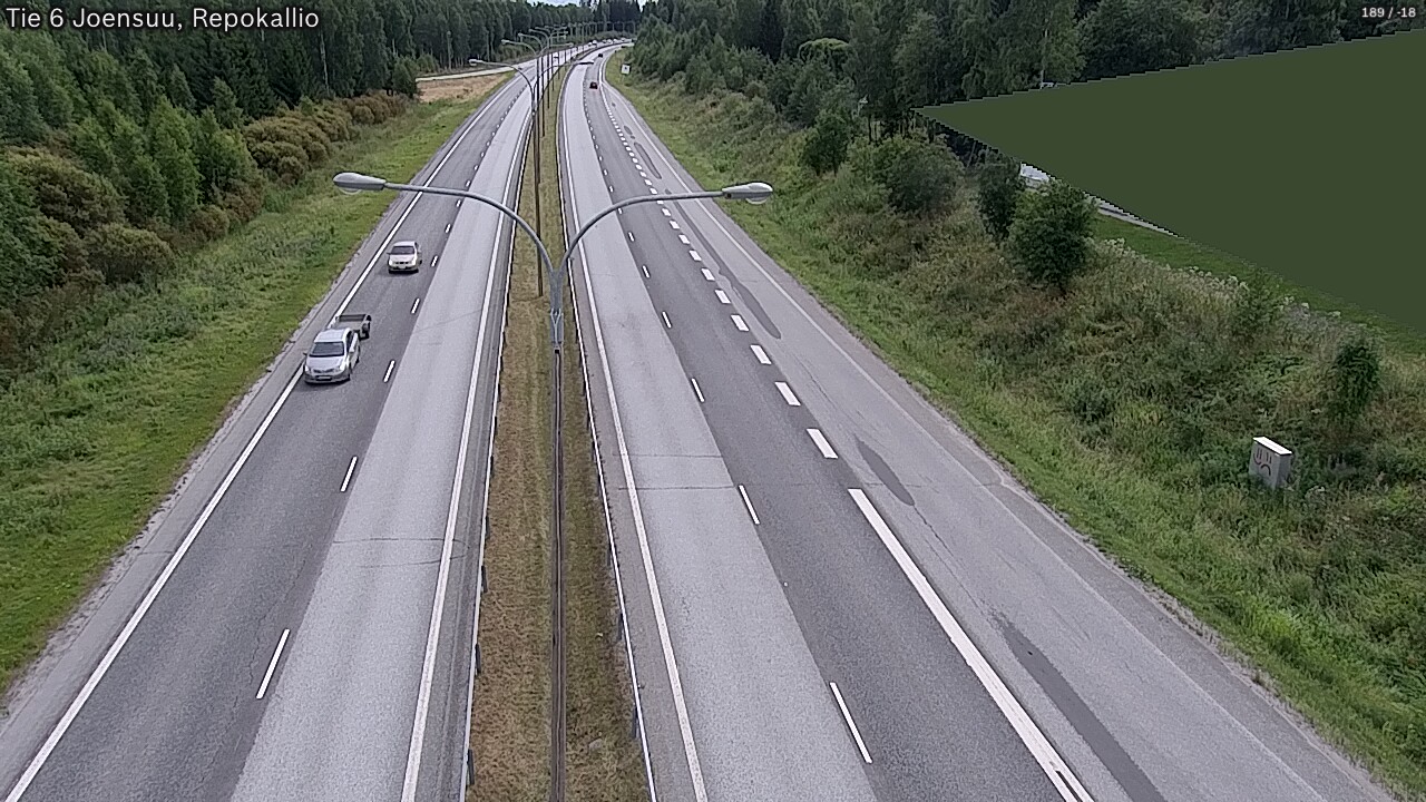 Kelikamerat Kuva Tie 6 Joensuu, Repokallio, Joensuu, Pohjois-Karjala