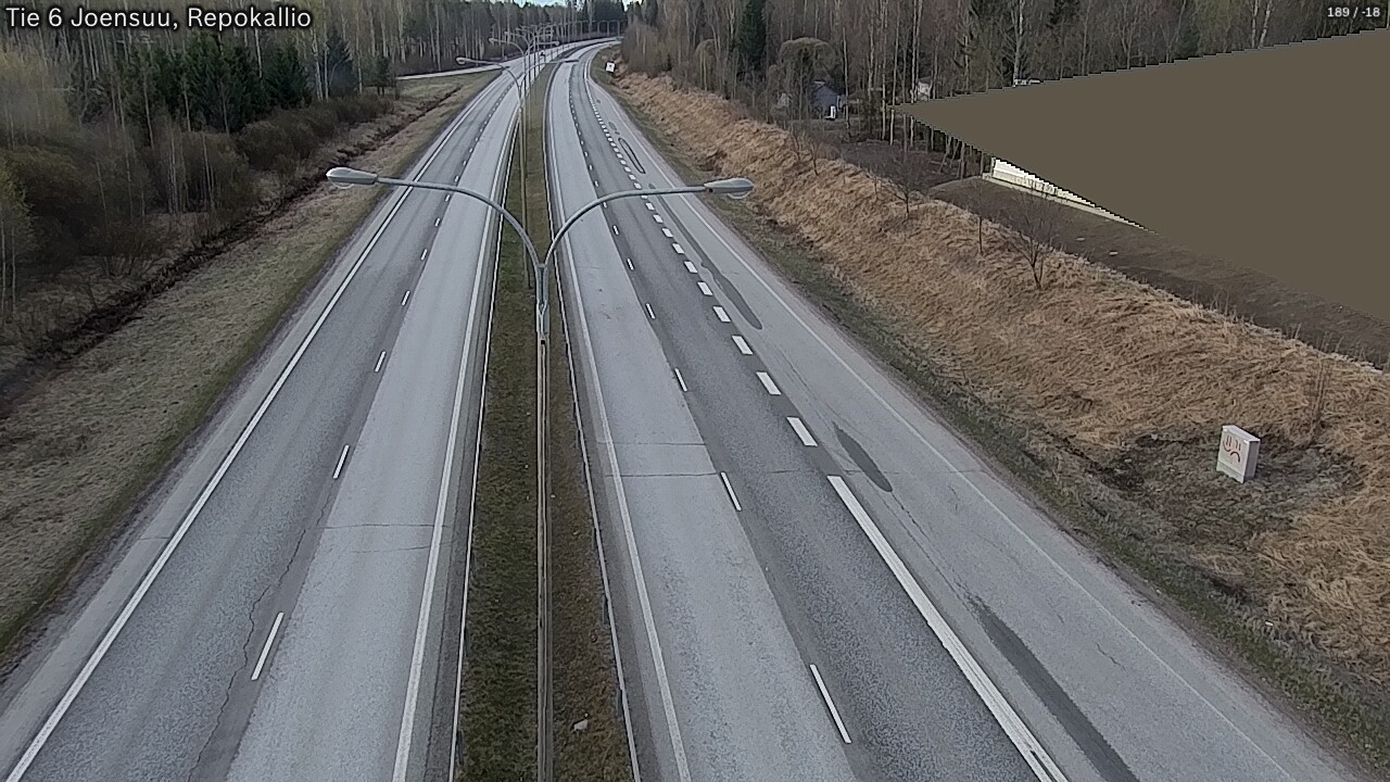 Weather Camera Image Road 6 Joensuu, Repokallio, Joensuu, Pohjois-Karjala