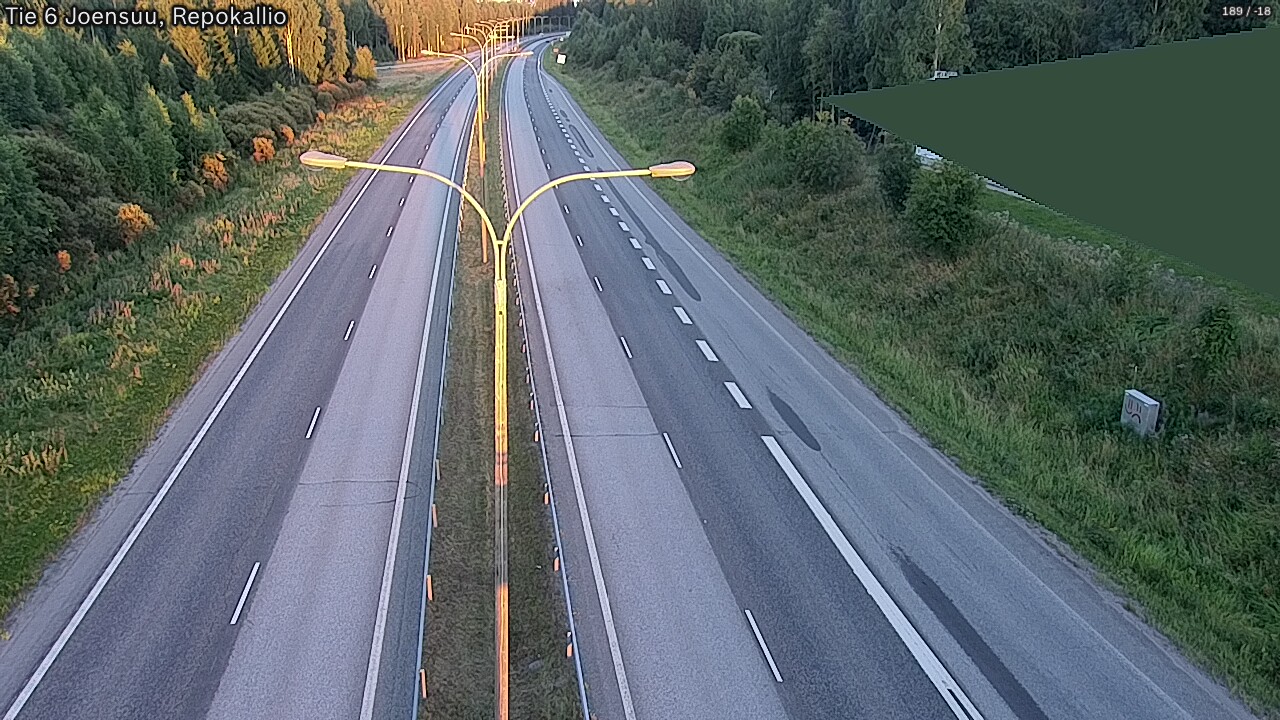 Kelikamerat Kuva Tie 6 Joensuu, Repokallio, Joensuu, Pohjois-Karjala