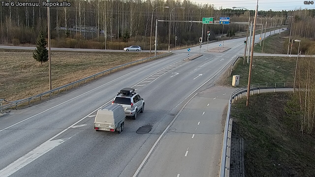 Weather Camera Image Väg 6 Joensuu, Repokallio, Joensuu, Pohjois-Karjala