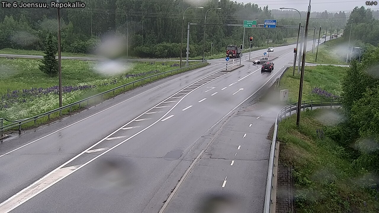 Weather Camera Image Väg 6 Joensuu, Repokallio, Joensuu, Pohjois-Karjala