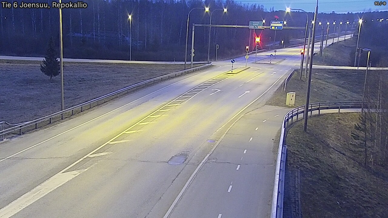 Weather Camera Image Väg 6 Joensuu, Repokallio, Joensuu, Pohjois-Karjala