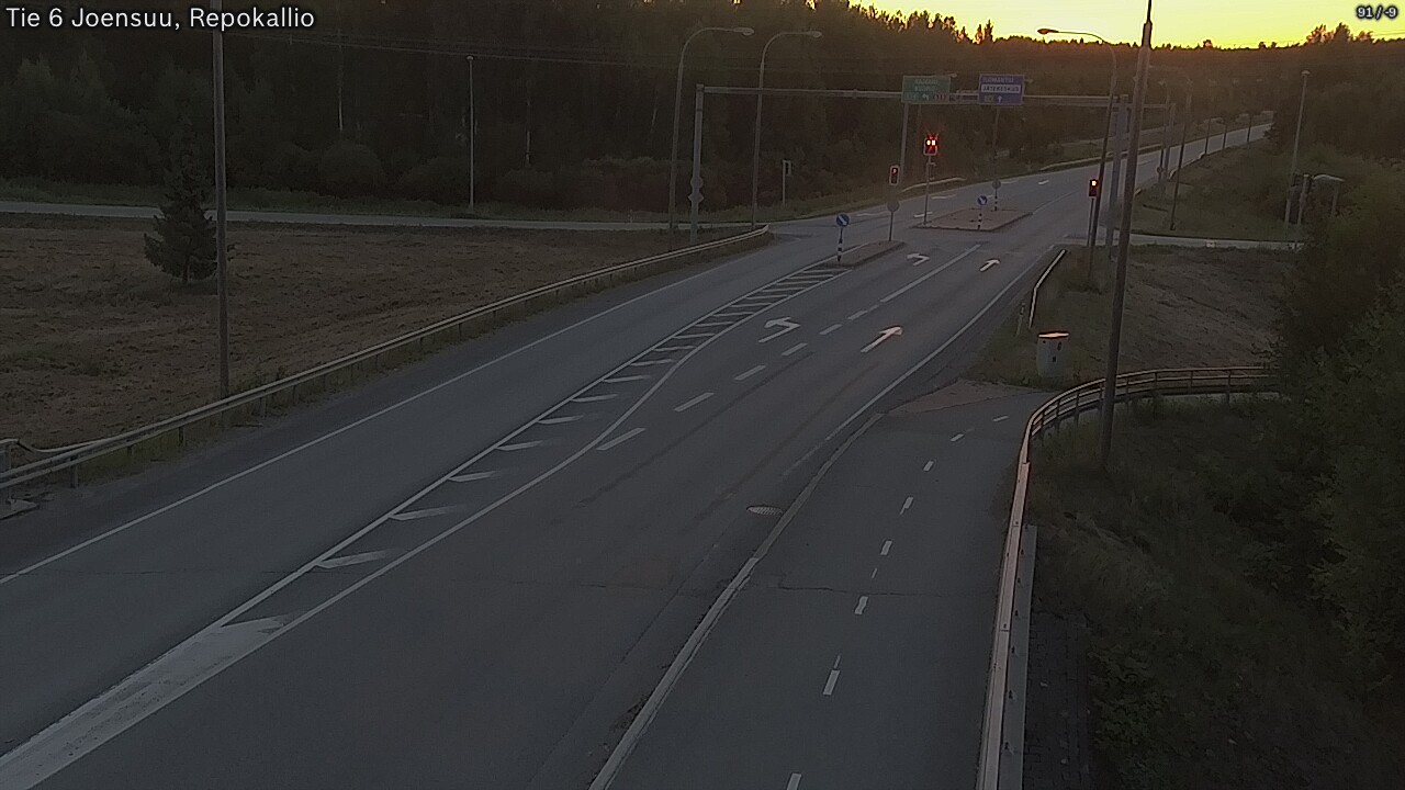 Weather Camera Image Road 6 Joensuu, Repokallio, Joensuu, Pohjois-Karjala