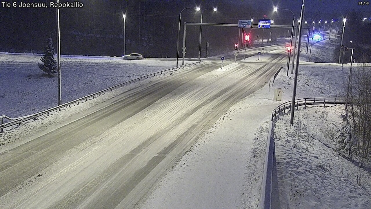 Weather Camera Image Väg 6 Joensuu, Repokallio, Joensuu, Pohjois-Karjala