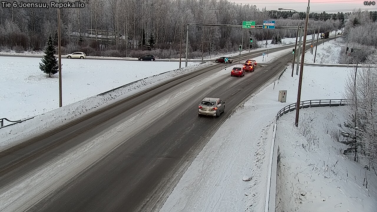 Weather Camera Image Road 6 Joensuu, Repokallio, Joensuu, Pohjois-Karjala