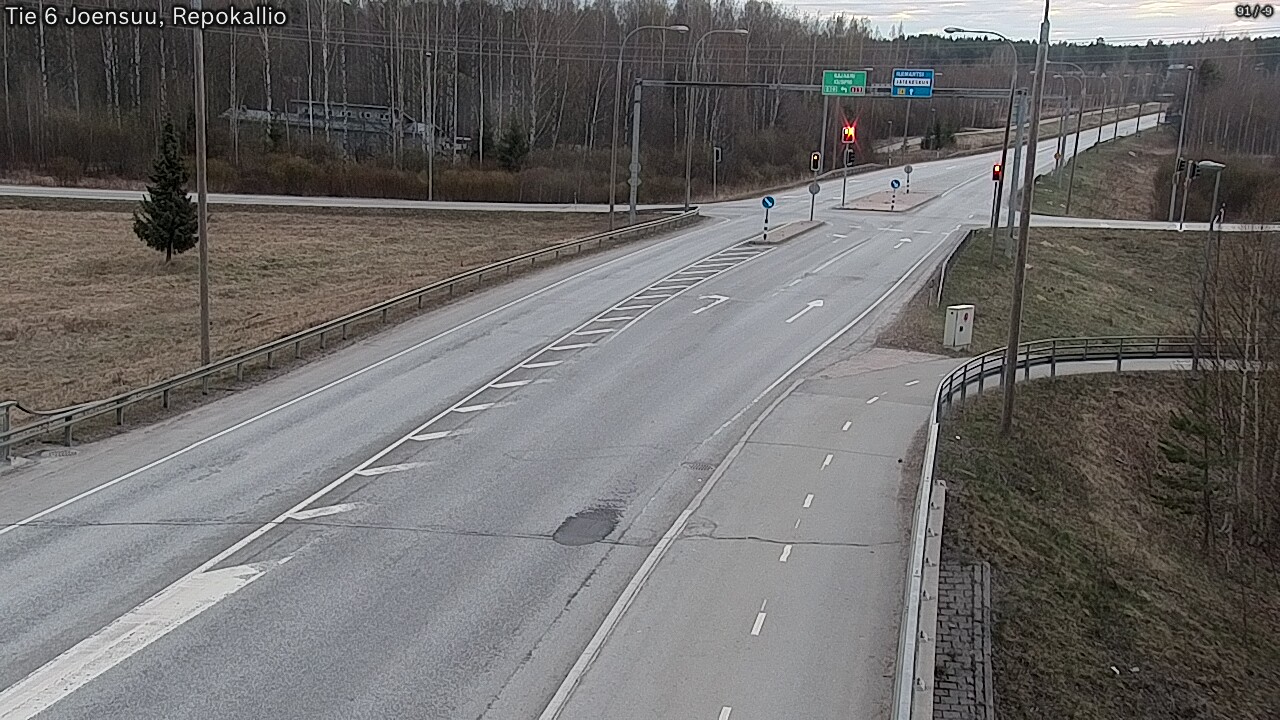 Weather Camera Image Väg 6 Joensuu, Repokallio, Joensuu, Pohjois-Karjala