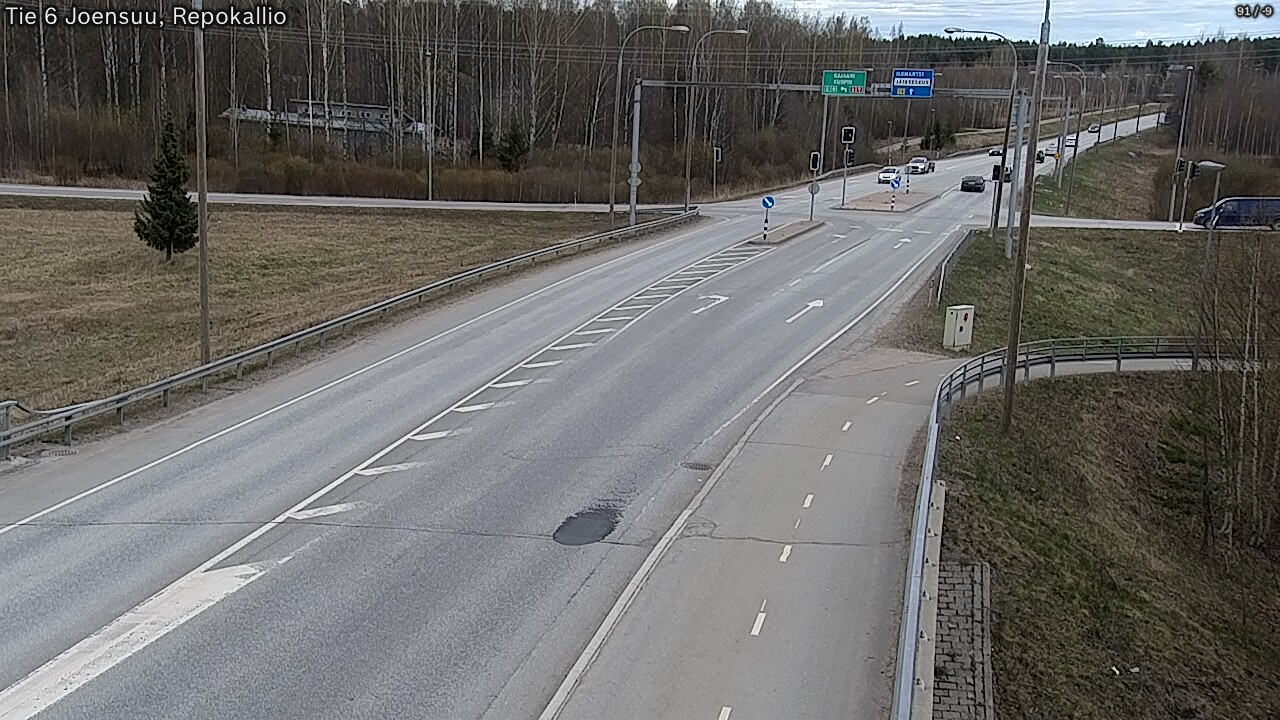 Weather Camera Image Väg 6 Joensuu, Repokallio, Joensuu, Pohjois-Karjala