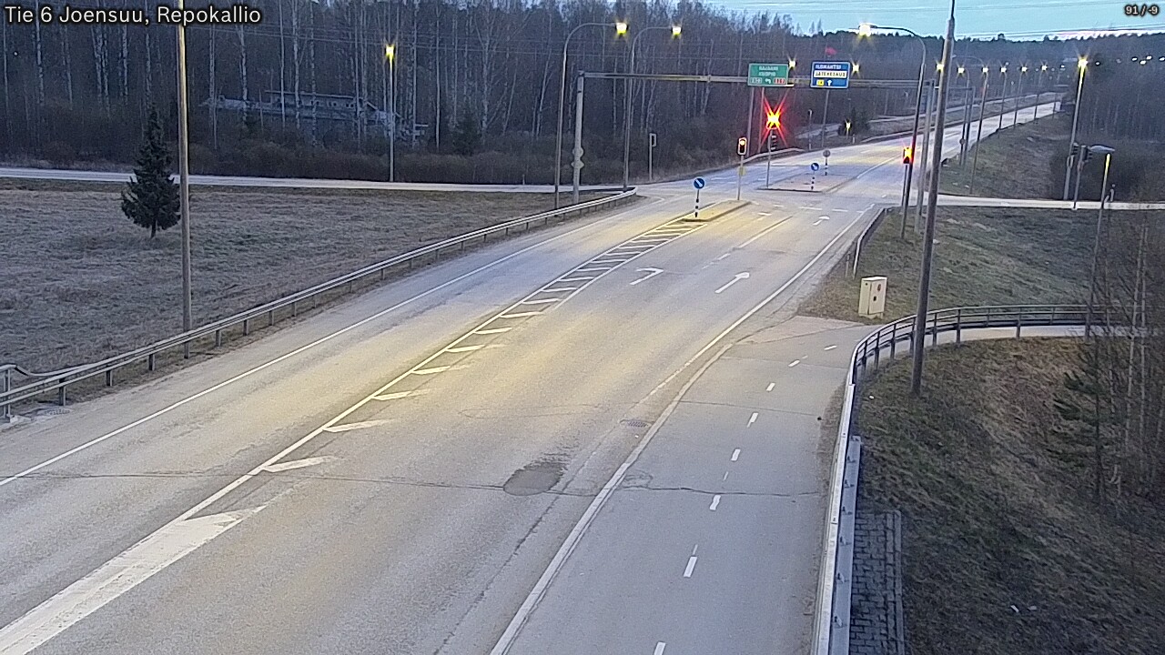 Weather Camera Image Väg 6 Joensuu, Repokallio, Joensuu, Pohjois-Karjala