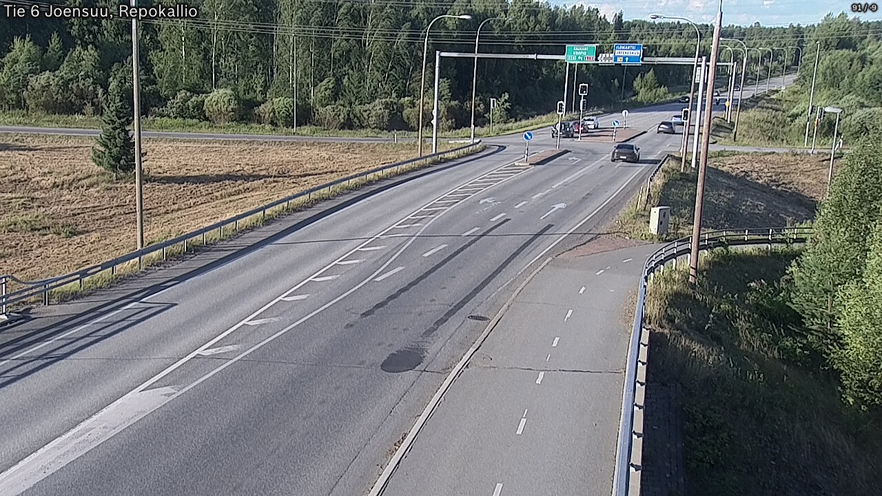 Weather Camera Image Road 6 Joensuu, Repokallio, Joensuu, Pohjois-Karjala
