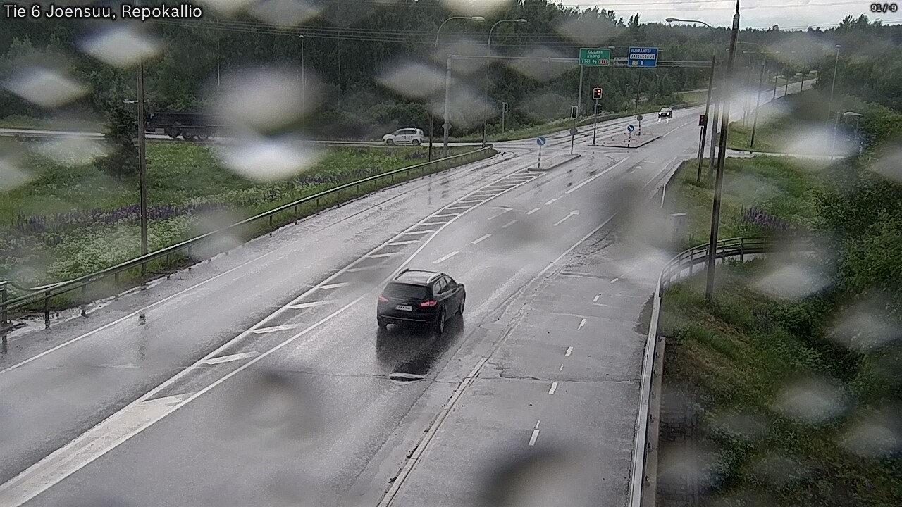 Weather Camera Image Väg 6 Joensuu, Repokallio, Joensuu, Pohjois-Karjala