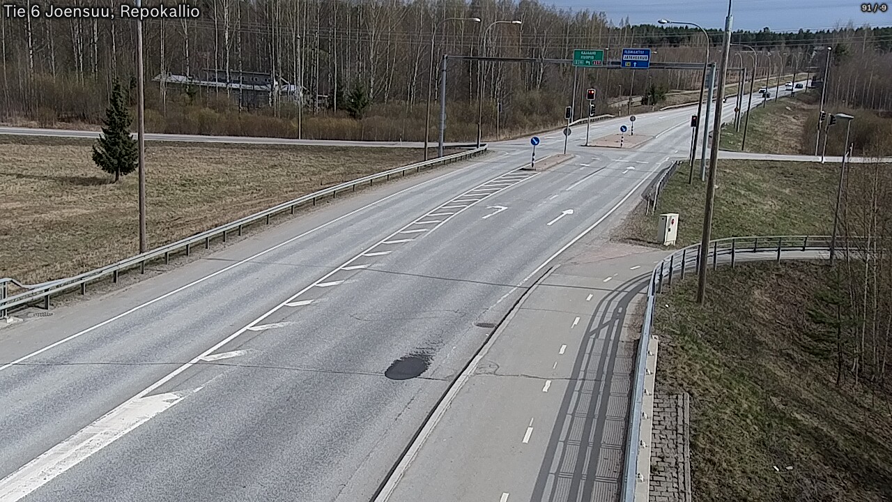Weather Camera Image Väg 6 Joensuu, Repokallio, Joensuu, Pohjois-Karjala