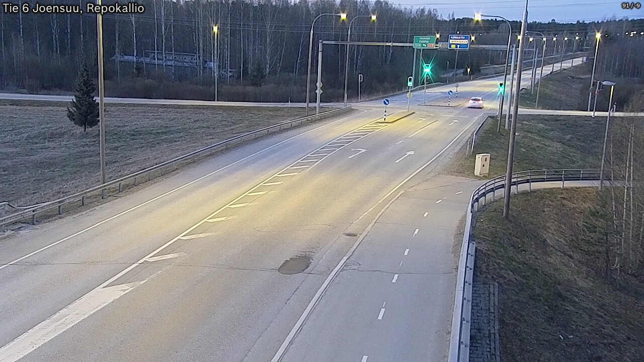 Weather Camera Image Väg 6 Joensuu, Repokallio, Joensuu, Pohjois-Karjala