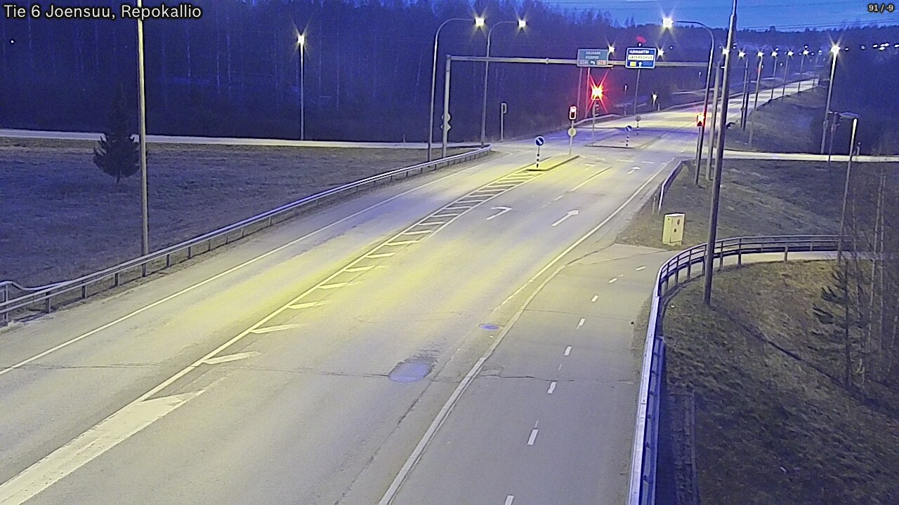 Weather Camera Image Väg 6 Joensuu, Repokallio, Joensuu, Pohjois-Karjala