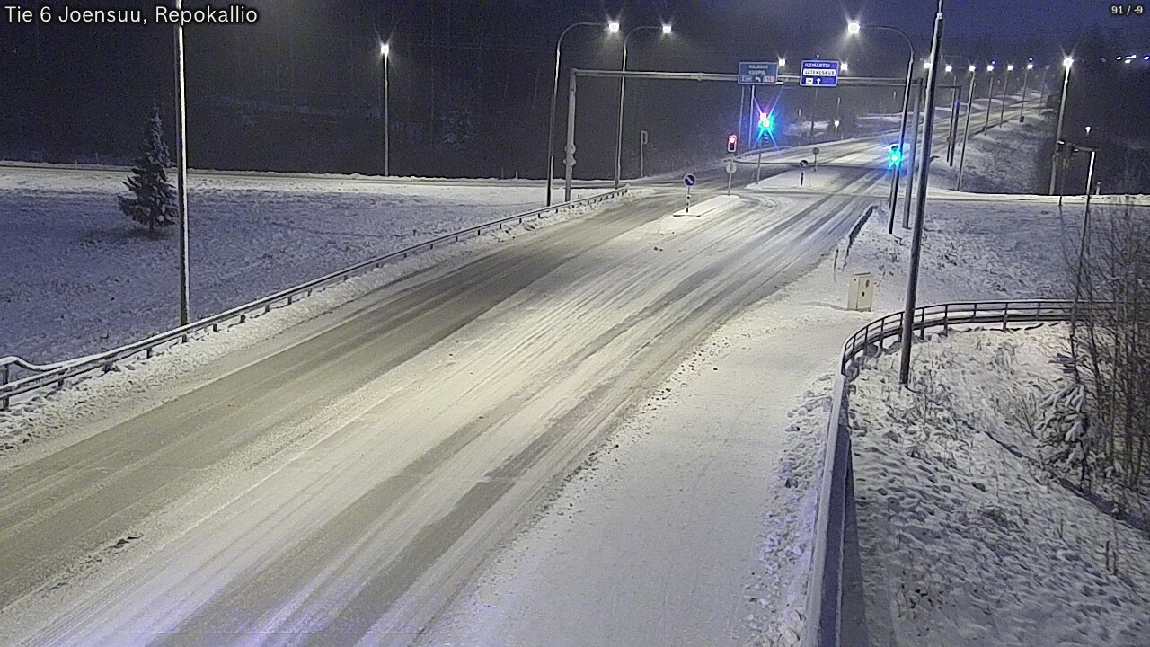 Weather Camera Image Väg 6 Joensuu, Repokallio, Joensuu, Pohjois-Karjala
