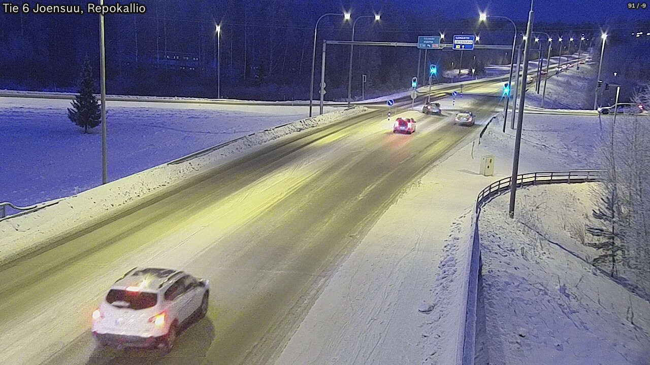 Weather Camera Image Väg 6 Joensuu, Repokallio, Joensuu, Pohjois-Karjala