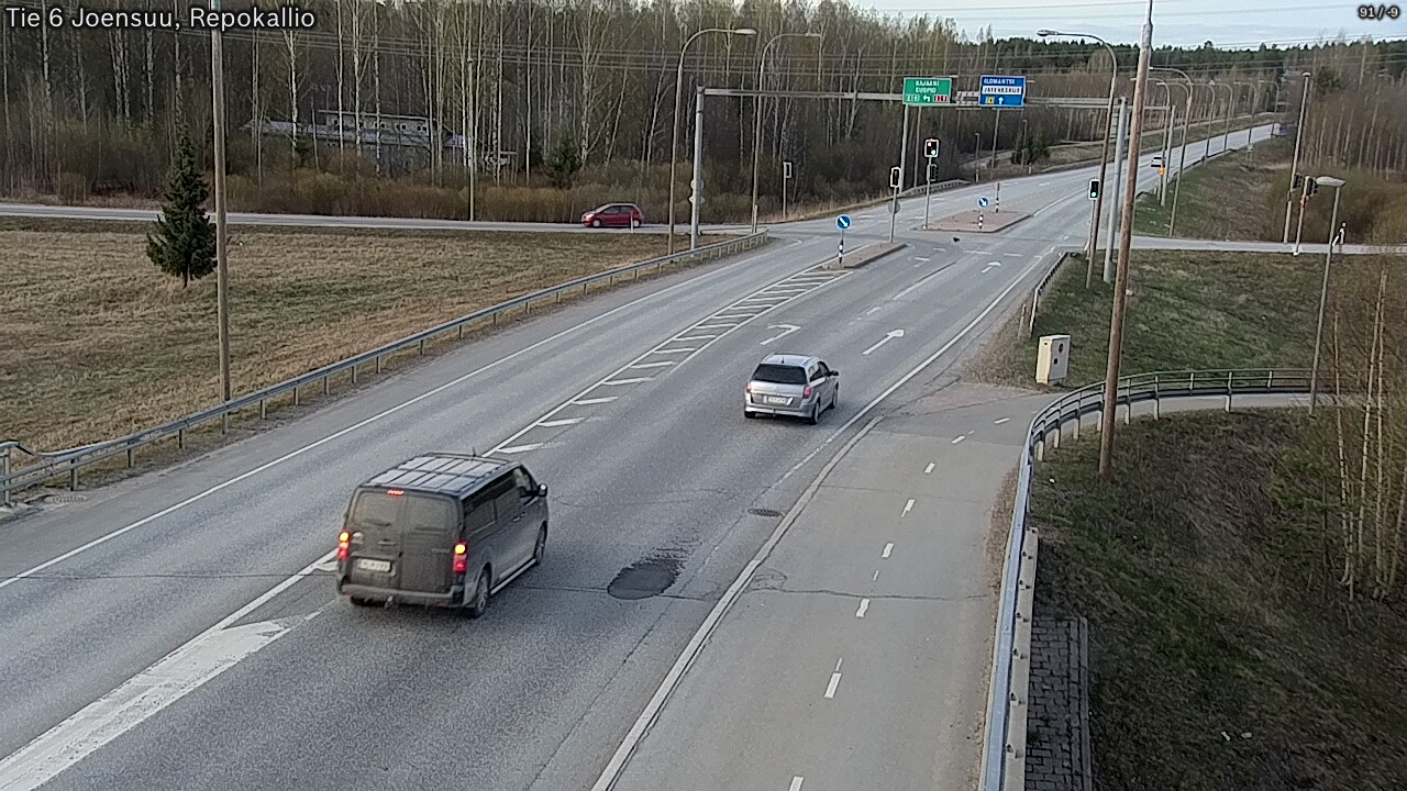 Weather Camera Image Väg 6 Joensuu, Repokallio, Joensuu, Pohjois-Karjala