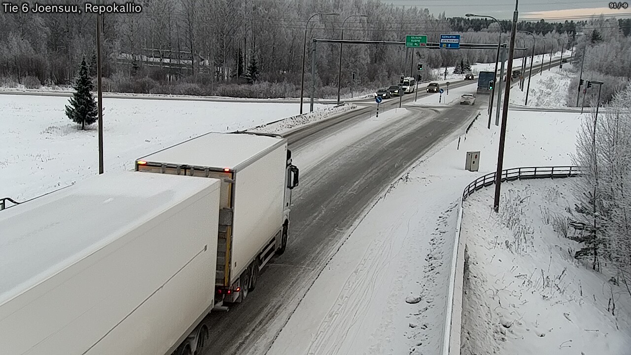 Weather Camera Image Road 6 Joensuu, Repokallio, Joensuu, Pohjois-Karjala