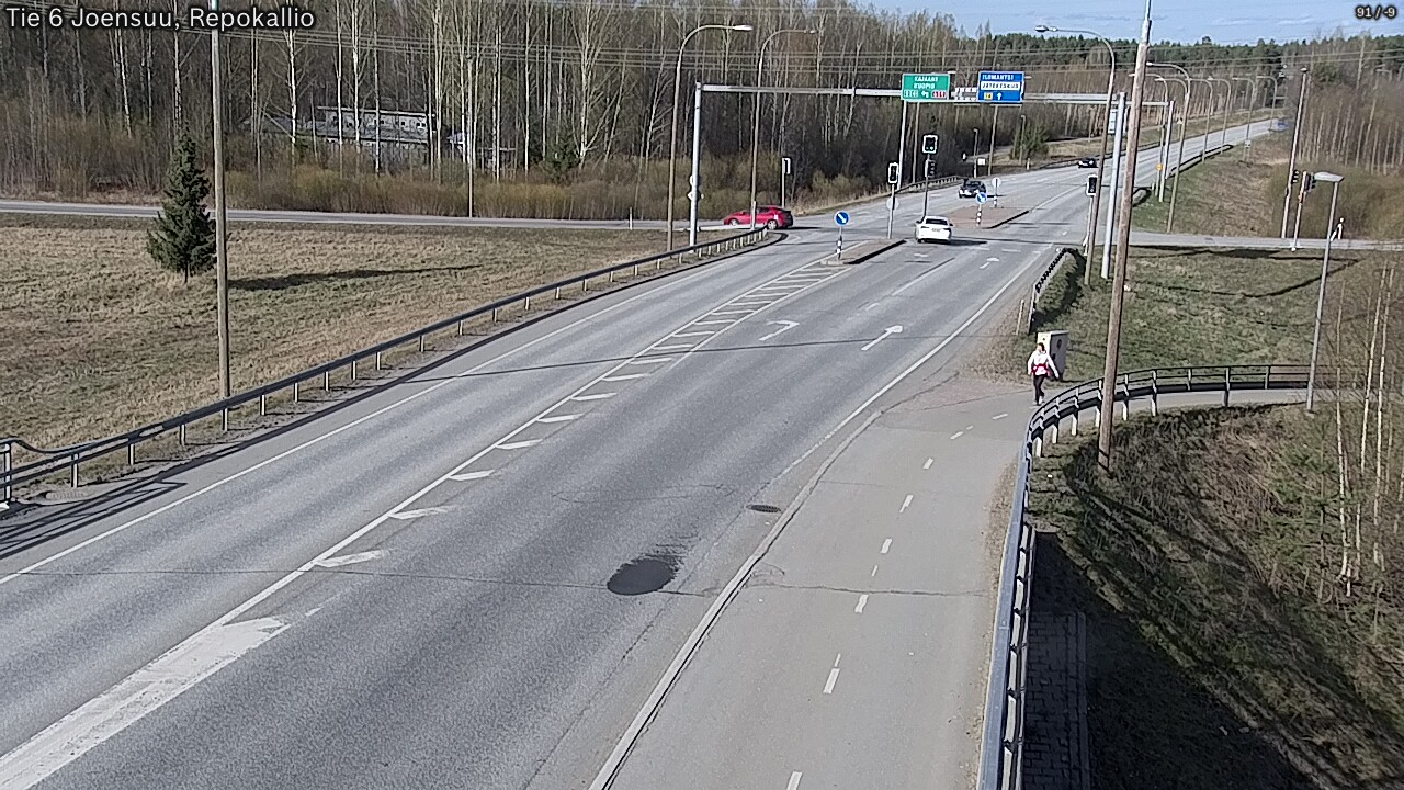 Weather Camera Image Väg 6 Joensuu, Repokallio, Joensuu, Pohjois-Karjala