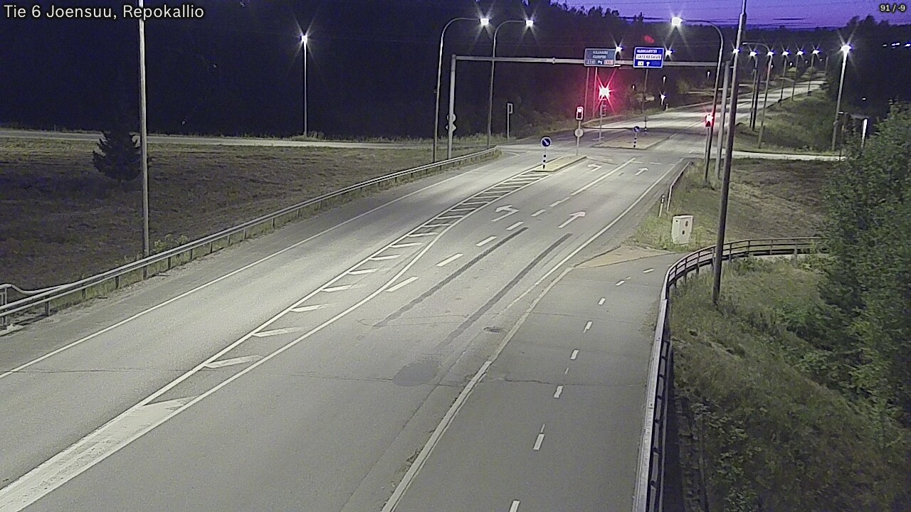 Weather Camera Image Road 6 Joensuu, Repokallio, Joensuu, Pohjois-Karjala