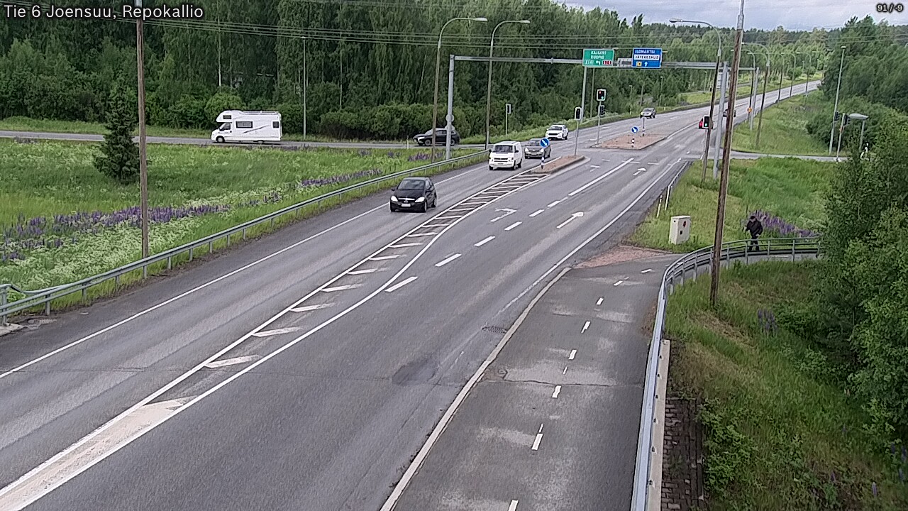 Weather Camera Image Väg 6 Joensuu, Repokallio, Joensuu, Pohjois-Karjala
